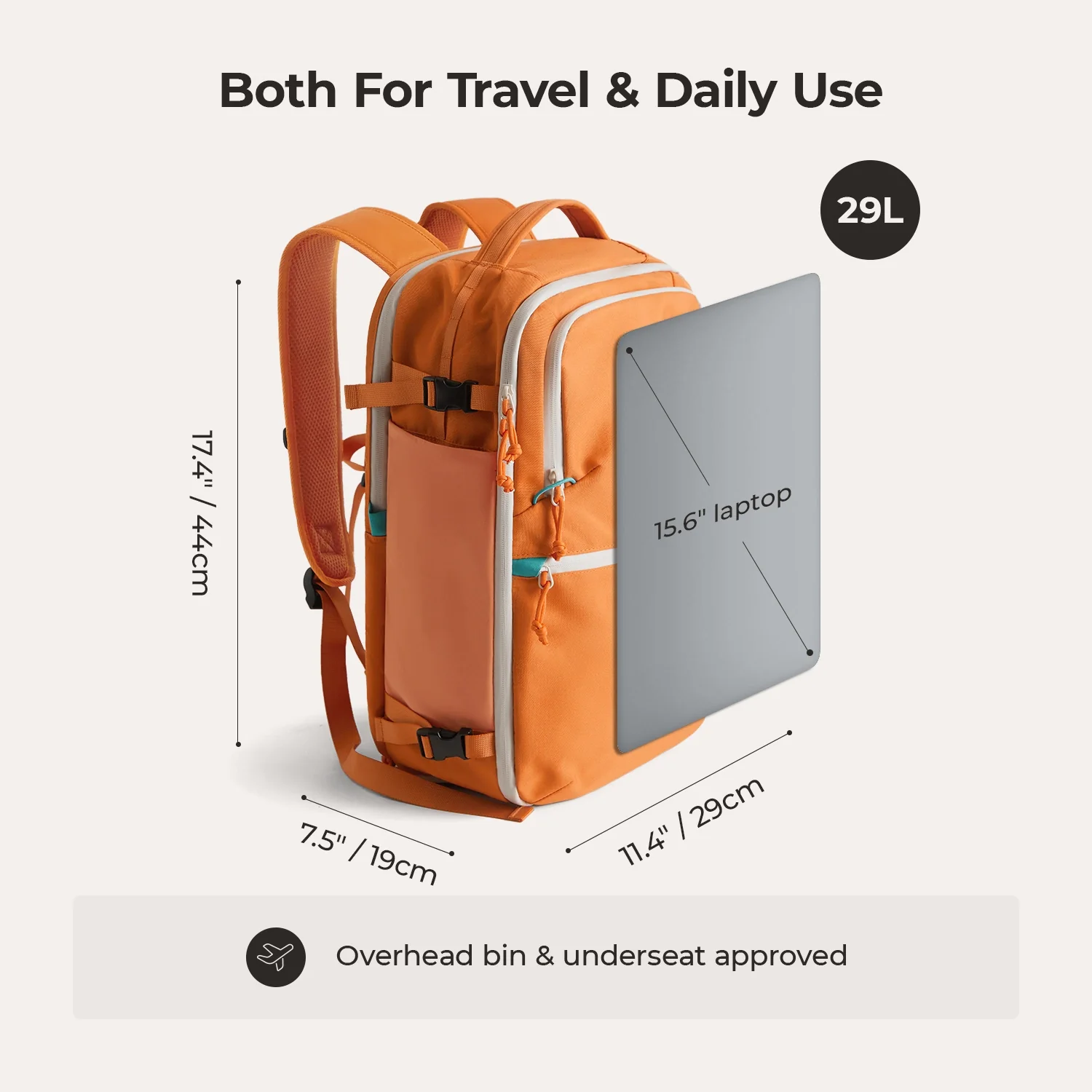 Faro 29L Carry On Travel Backpack Set - Image 12