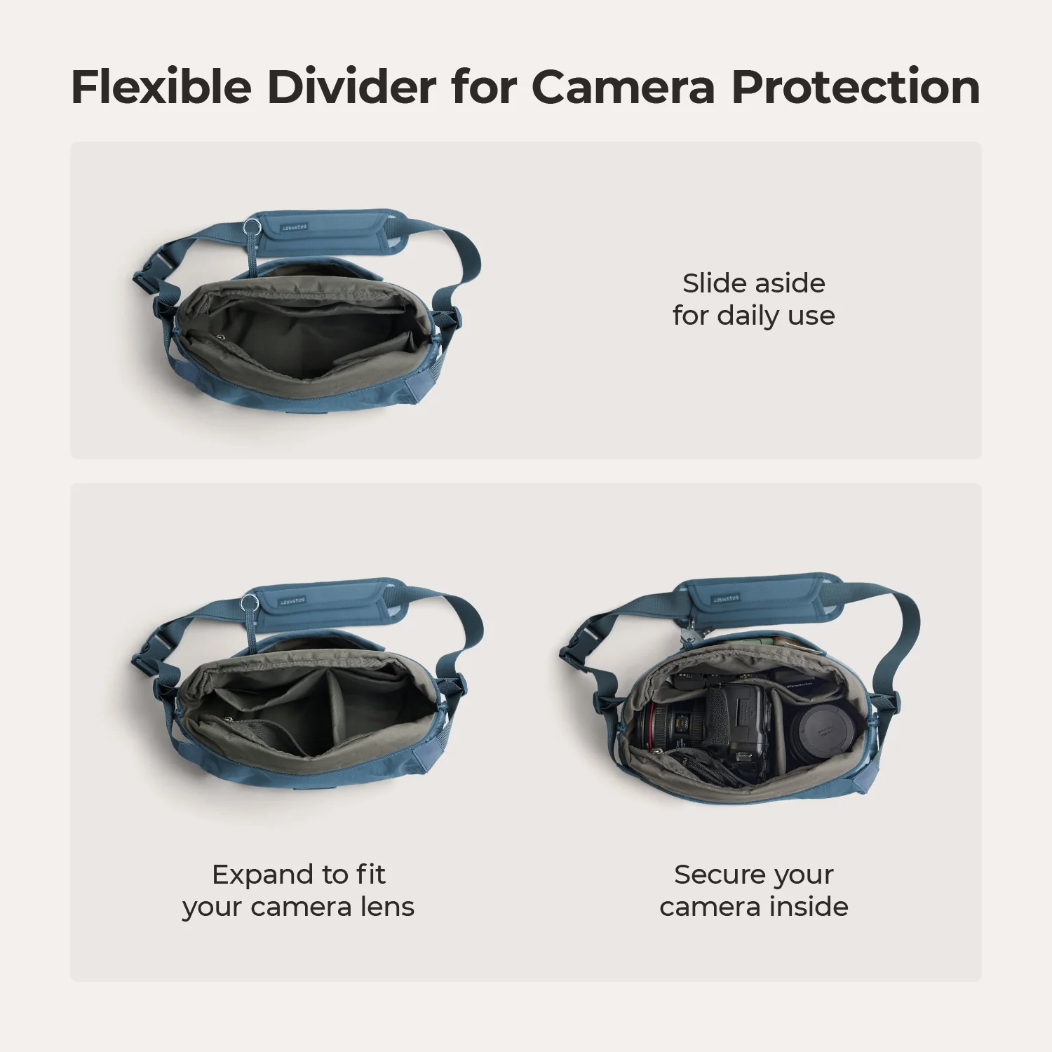 Soar 6L Camera Sling Bag with Tripod Holder - Image 30