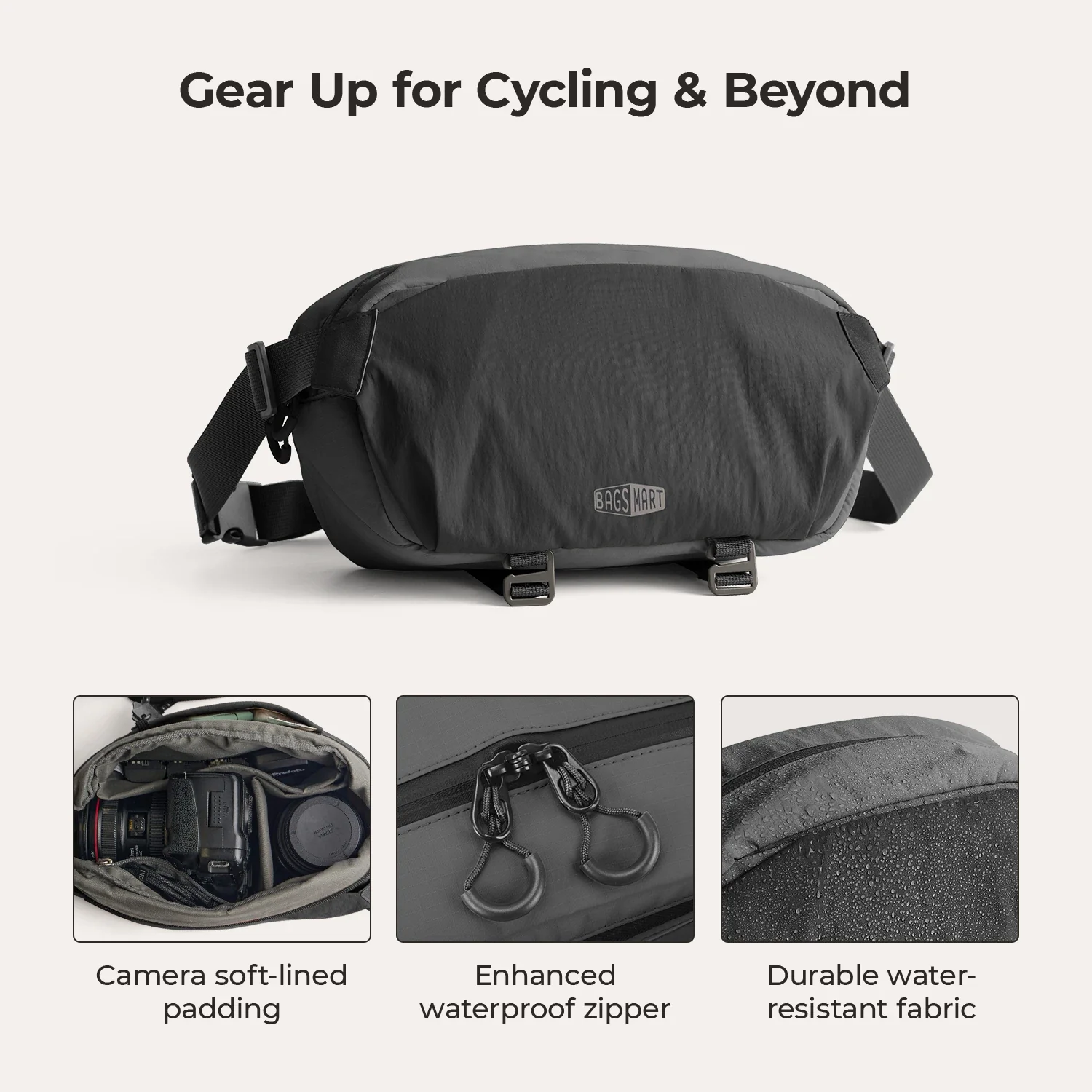 Soar 6L Camera Sling Bag with Tripod Holder - Image 41