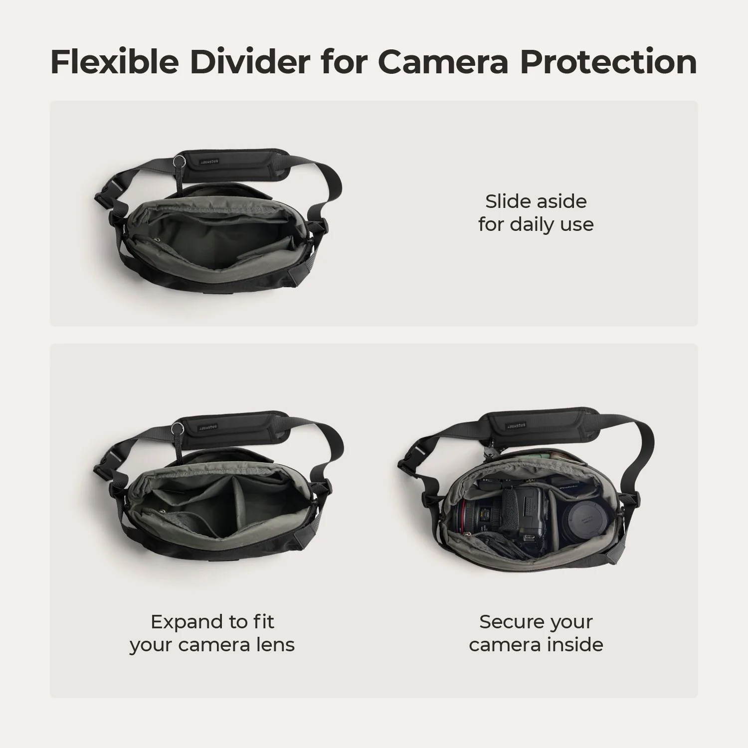 Soar 6L Camera Sling Bag with Tripod Holder - Image 42