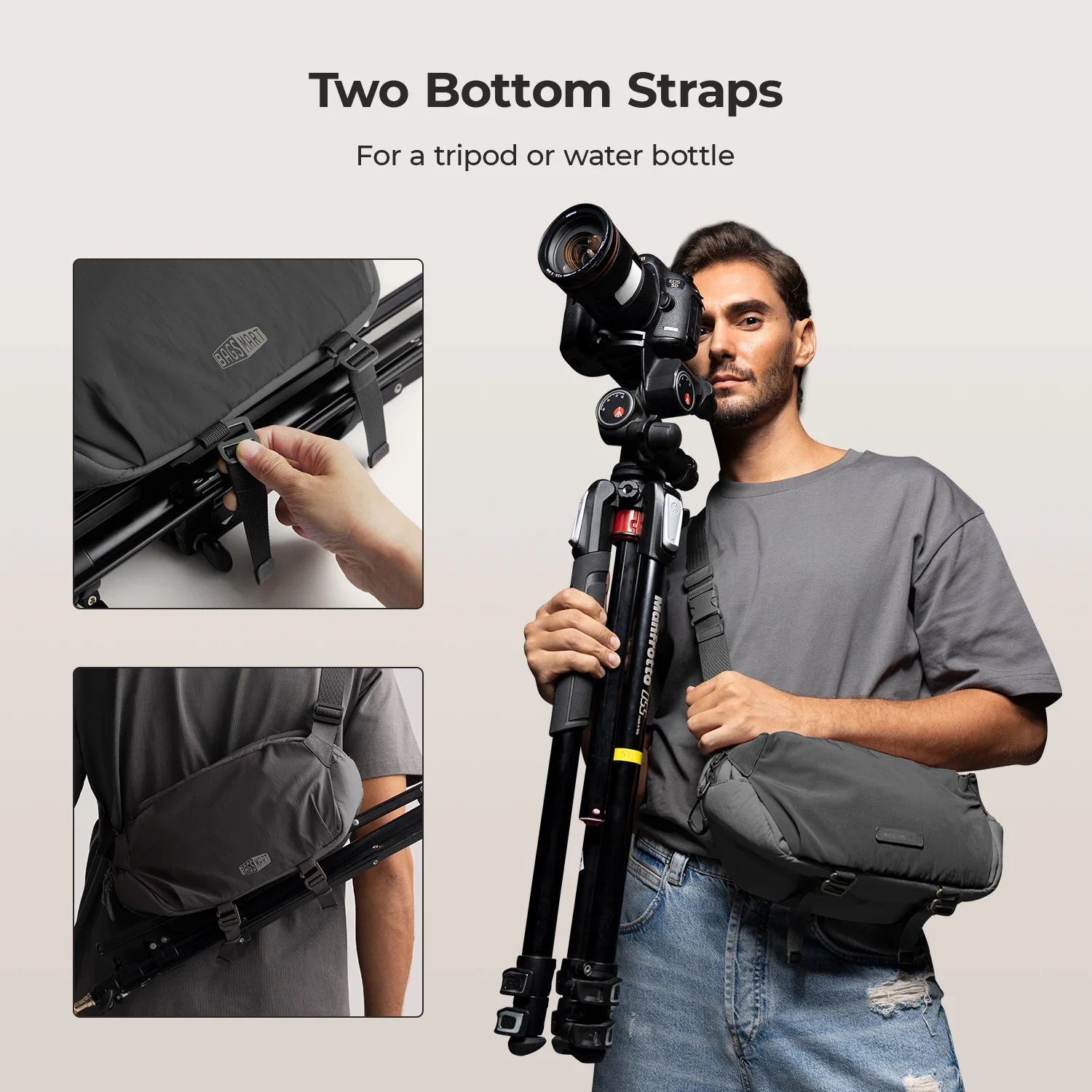 Soar 6L Camera Sling Bag with Tripod Holder - Image 45