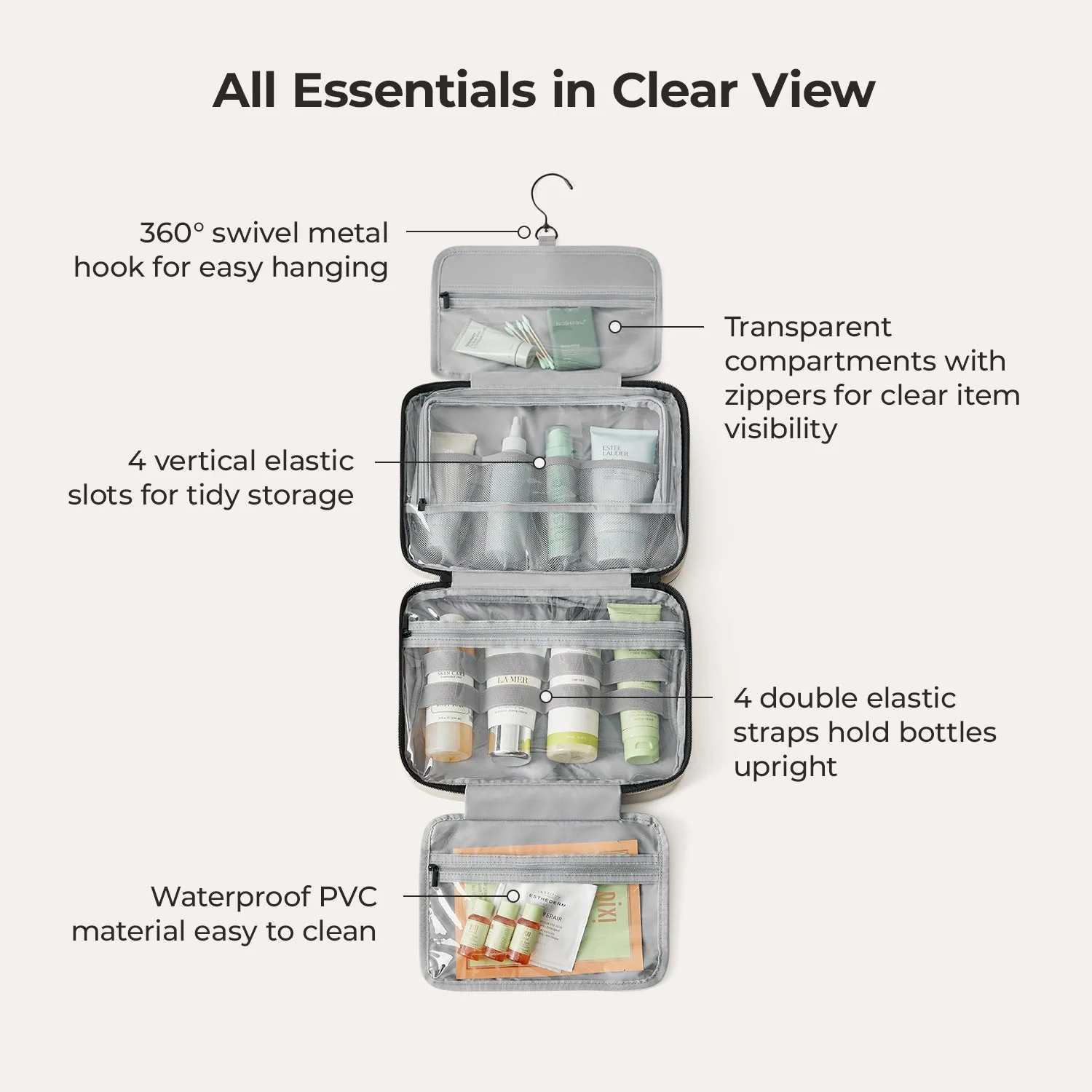 Paz Hanging Toiletry Bag - Image 17