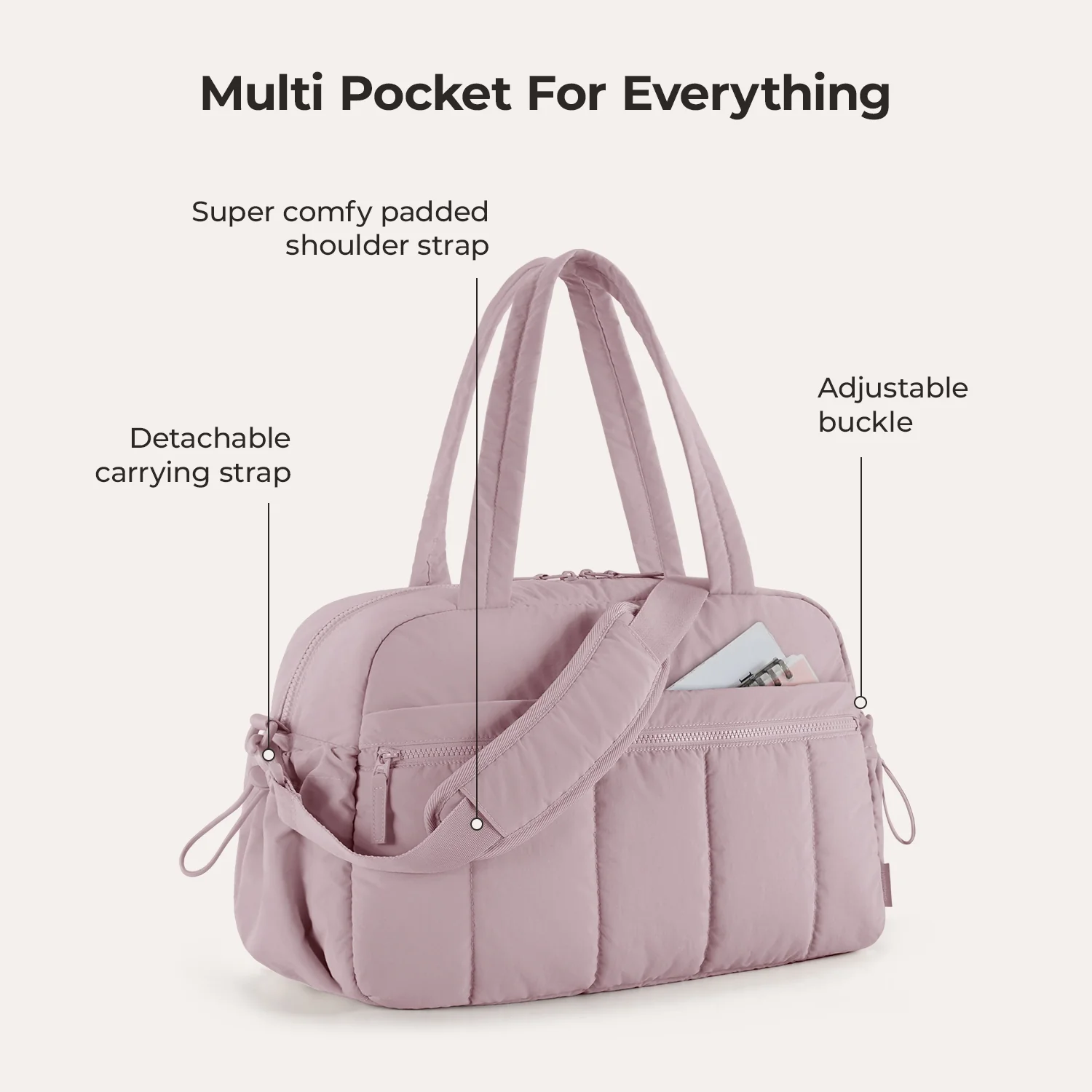 Puffy Water-Resistant Gym & Travel Duffle Bag - Image 38