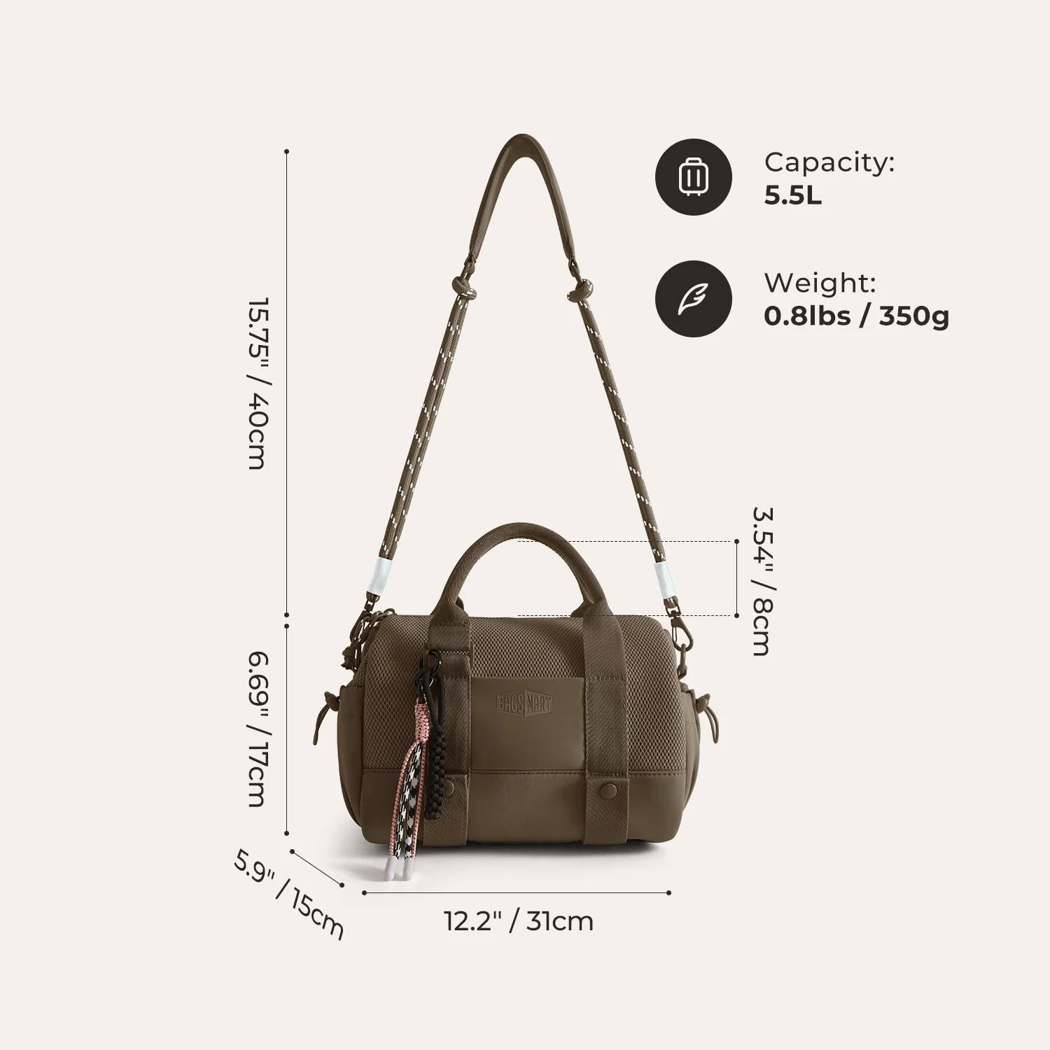 Reiki 5.5L Mini Gym Duffle Bag - Image 74
