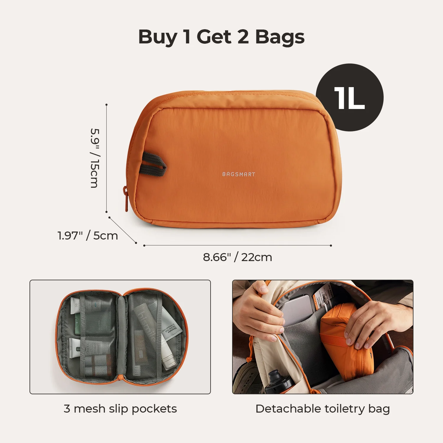 Soar 25L 180° Open Clamshell Travel Backpack Set - Image 13