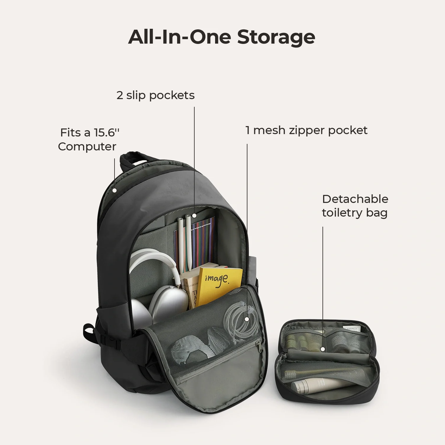 Soar 25L 180° Open Clamshell Travel Backpack Set - Image 42