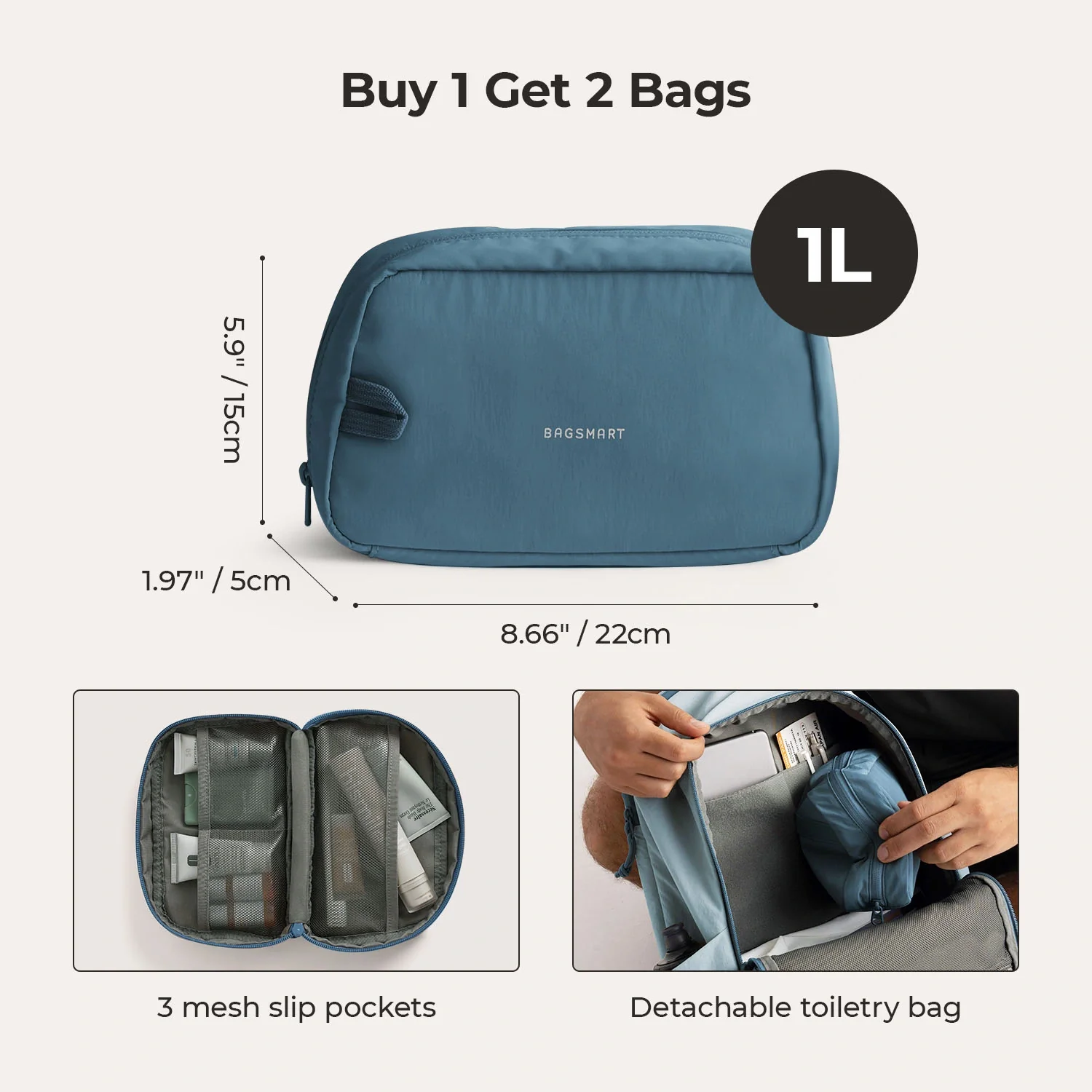 Soar 25L 180° Open Clamshell Travel Backpack Set - Image 58